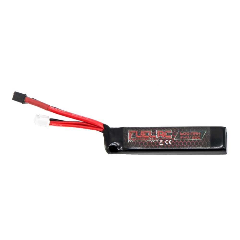 Batterie Li-Po 7,4 V x 600 mAh 20C Mini Deans - FUELRC