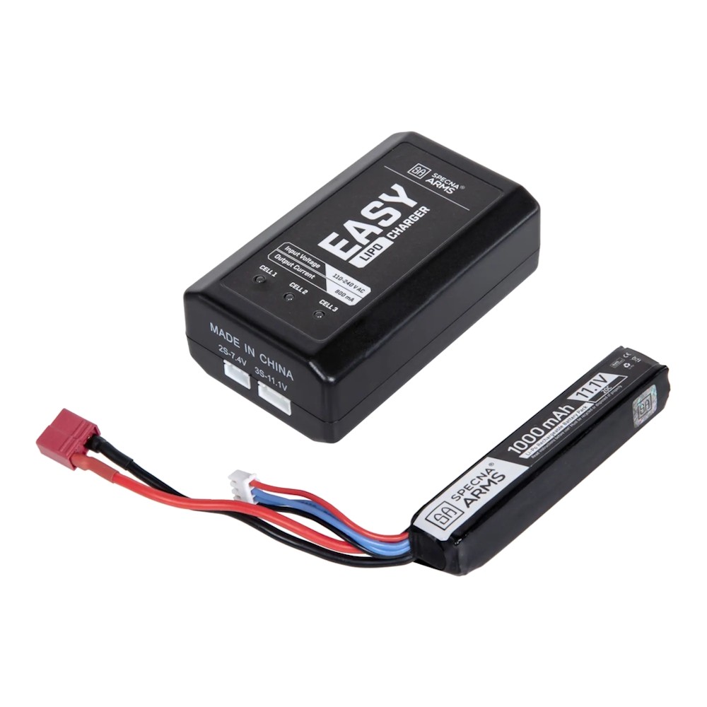PACK Chargeur de batterie + batterie 11,1V  1000mAh - SPECNA ARMS
