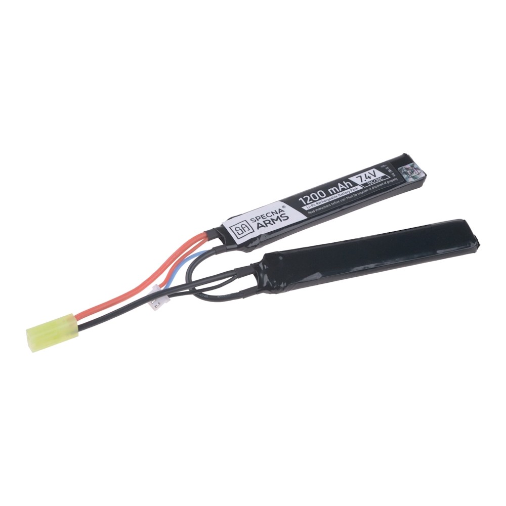 Batterie LI-PO 7,4 VX 1200 mAh 15/30 C BUTTERFLY - SPECNA ARMS